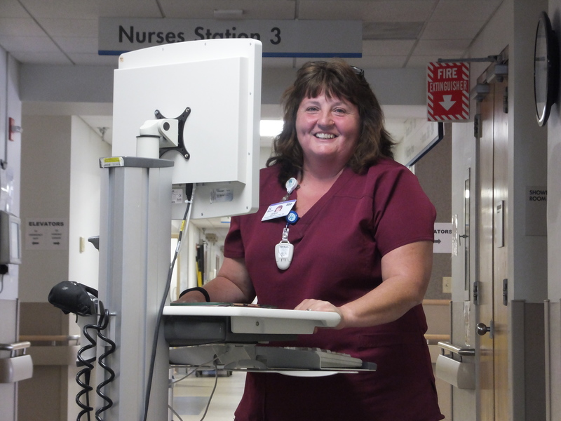 Denise Hill is a certified nursing assistant who works with Beebe Healthcare;s medical-surgical team. BY RYAN MAVITY